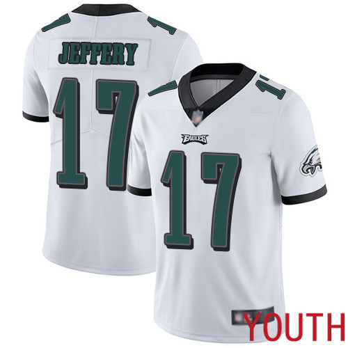 Youth Philadelphia Eagles #17 Alshon Jeffery White Vapor Untouchable NFL Jersey Limited Player Football